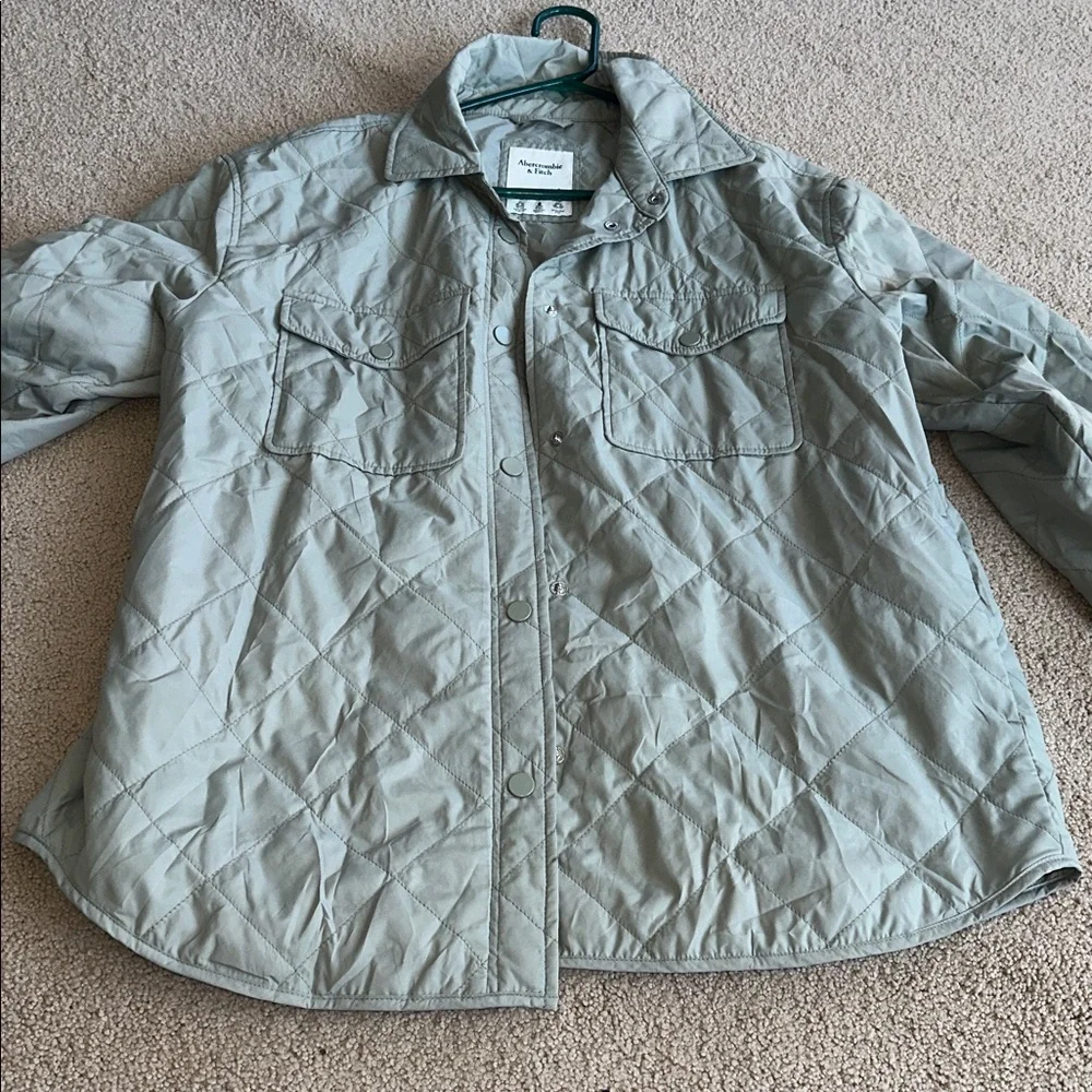 Abercrombie & Fitch quilted shirt jacket - Picture 8 of 8